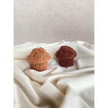 Muffin Tasarım Kek Mum 1 Adet
