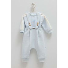 Good Vıbes Askılı Pantolonlu Alt Üst Takım - Caramell  - TKE2044 - Mavi - 12 - 18 Ay - TKE2044-MAVI-12 - 18 Ay Mavi