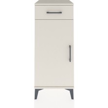 Hyperion Komodin Tek Raflı Tek Çekmeceli Tek Kapaklı 44X44X106 Aytaşı-Aytaşı