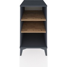 Kronos Komodin 2 Raflı 44X59X80 Antrasit-Çam