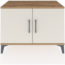 Hyperion Şifonyer 2 Raflı 2 Kapaklı 88X44X64 Çam-Aytaşı