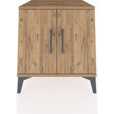 Kronos Komodin 2 Raflı 2 Kapaklı 60X59X64 Çam-Çam
