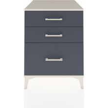 Kronos Komodin 3 Çekmeceli 60X59X80 Aytaşı-Antrasit