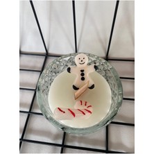 Yılbaşı  Mumu - Kurabiye Adam Dekoratif Mum - Yılbaşı Konsept Mumları