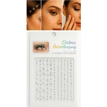 Kendinden Yapışkanlı Vücut ve Yüz Taşı Tırnak Taşı Makyaj Taşı Yapışkan Festival Taşı Yüz Taşı