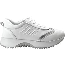 Beety 25BY.620 Hakiki Deri Bağlı Ortopedik Kalın Taban Casual Kadın Ayakkabı