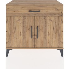 Hyperion Şifonyer 2 Raflı Tek Çekmeceli 2 Kapaklı 88X44X80 Çam-Çam