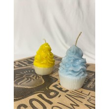 Cupcake Tasarım Kek Mum 2 Adet