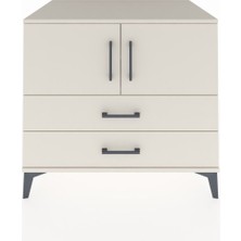 Kronos Şifonyer 2 Raflı 2 Çekmeceli 2 Kapaklı 88X59X80 Aytaşı-Aytaşı