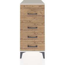 Kronos Komodin 4 Çekmeceli 44X59X96 Aytaşı-Çam