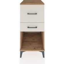 Kronos Komodin 2 Çekmeceli 44X59X96 Çam-Aytaşı