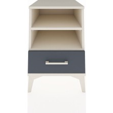 Kronos Komodin 2 Raflı Tek Çekmeceli 44X59X64 Aytaşı-Antrasit