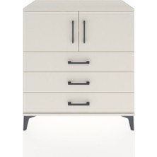 Hyperion Şifonyer 2 Raflı 3 Çekmeceli 2 Kapaklı 88X44X96 Aytaşı-Aytaşı