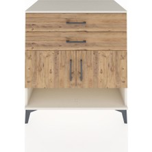 Kronos Şifonyer 2 Raflı 2 Çekmeceli 2 Kapaklı 88X59X96 Aytaşı-Çam