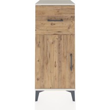 Hyperion Komodin Tek Raflı Tek Çekmeceli Tek Kapaklı 44X44X106 Aytaşı-Çam