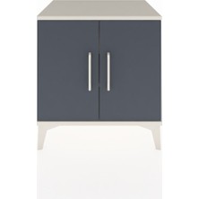 Hyperion Komodin 2 Raflı 2 Kapaklı 60X44X64 Aytaşı-Antrasit