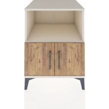 Kronos Komodin 2 Raflı 2 Kapaklı 60X59X80 Aytaşı-Çam