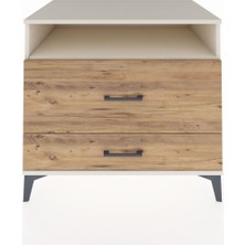 Kronos Şifonyer Tek Raflı 2 Çekmeceli 88X59X80 Aytaşı-Çam