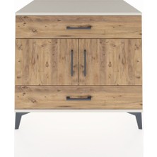Kronos Şifonyer 2 Raflı 2 Çekmeceli 2 Kapaklı 88X59X80 Aytaşı-Çam