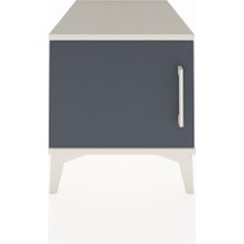 Kronos Komodin Tek Raflı Tek Kapaklı 44X59X48 Aytaşı-Antrasit