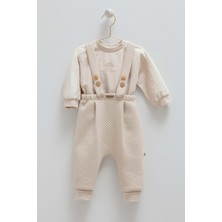 Good Vıbes Askılı Pantolonlu Alt Üst Takım - Caramell  - TKE2044 - Kahverengi - 9 - 12 Ay - TKE2044-KAHVERENGI-9 - 12 Ay Kahverengi