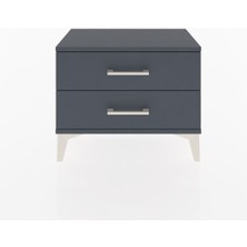 Arges Komodin 2 Çekmeceli 60X30X48 Antrasit-Antrasit