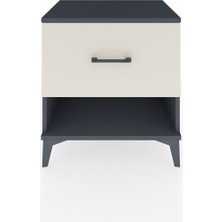 Hyperion Komodin Tek Çekmeceli 60X44X64 Antrasit-Aytaşı