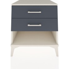 Kronos Komodin 2 Çekmeceli 60X59X64 Aytaşı-Antrasit