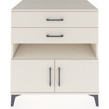 Kronos Şifonyer 2 Raflı 2 Çekmeceli 2 Kapaklı 88X59X96 Aytaşı-Aytaşı
