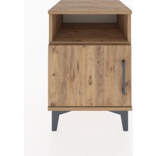 Hyperion Komodin Tek Raflı Tek Kapaklı 44X44X64 Çam-Çam