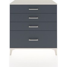 Hyperion Şifonyer 4 Çekmeceli 88X44X96 Aytaşı-Antrasit