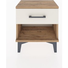 Arges Komodin Tek Çekmeceli 44X30X48 Çam-Aytaşı