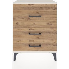 Arges Komodin 3 Çekmeceli 60X30X80 Aytaşı-Çam