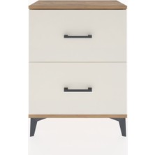 Arges Komodin 2 Çekmeceli 60X30X80 Çam-Aytaşı