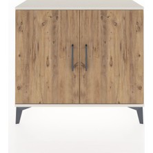 Arges Şifonyer Tek Raflı 2 Kapaklı 88X30X80 Aytaşı-Çam