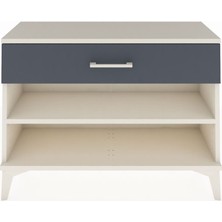 Arges Şifonyer Tek Raflı Tek Çekmeceli 88X30X64 Aytaşı-Antrasit