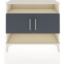 Arges Şifonyer 3 Raflı 2 Kapaklı 88X30X80 Aytaşı-Antrasit