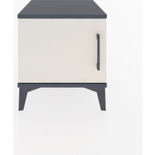 Hyperion Komodin Tek Kapaklı 44X44X48 Antrasit-Aytaşı