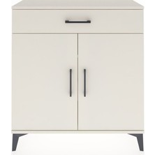 Arges Şifonyer 2 Raflı Tek Çekmeceli 2 Kapaklı 88X30X96 Aytaşı-Aytaşı