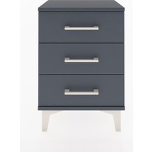 Arges Komodin 3 Çekmeceli 44X30X64 Antrasit-Antrasit