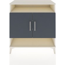 Hyperion Şifonyer 4 Raflı 2 Kapaklı 88X44X96 Aytaşı-Antrasit