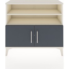 Arges Şifonyer 3 Raflı 2 Kapaklı 88X30X80 Aytaşı-Antrasit