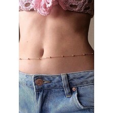 Kadın Altın Made For Belly Küçük Toplu Bel Zinciri Vücut Takısı