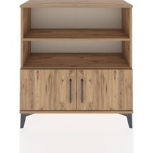 Arges Şifonyer 3 Raflı 2 Kapaklı 88X30X96 Çam-Çam