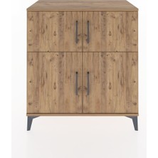Hyperion Şifonyer Tek Raflı 4 Kapaklı 88X44X96 Çam-Çam