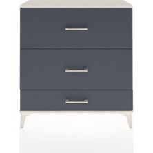Arges Şifonyer 3 Çekmeceli 88X30X96 Aytaşı-Antrasit