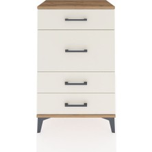 Hyperion Komodin 4 Çekmeceli 60X44X96 Çam-Aytaşı
