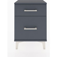 Arges Komodin 2 Çekmeceli 44X30X64 Antrasit-Antrasit