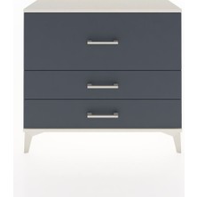 Arges Şifonyer 3 Çekmeceli 88X30X80 Aytaşı-Antrasit