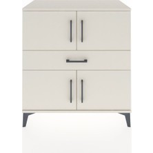 Hyperion Şifonyer Tek Raflı Tek Çekmeceli 4 Kapaklı 88X44X96 Aytaşı-Aytaşı